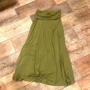 Maxi skirt dress convertible